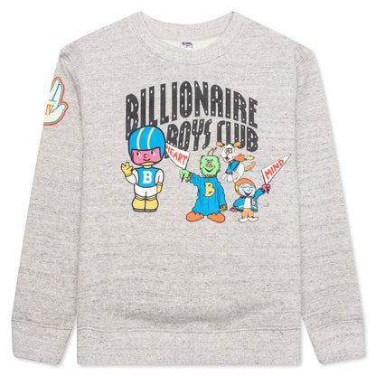 BB Kids Varsity Arch Crew - Heather Grey