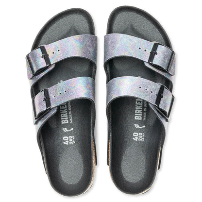 Women's Narrow Vegan Arizona Birko-Flor - Iridescent/Black