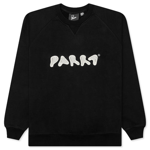 Blob Logo Crew Neck Sweatshirt - Washed Black
