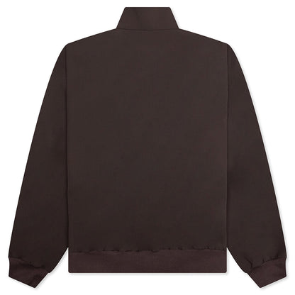 Bonded Nylon Bomber Jacket - Brown