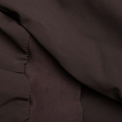 Bonded Nylon Bomber Jacket - Brown