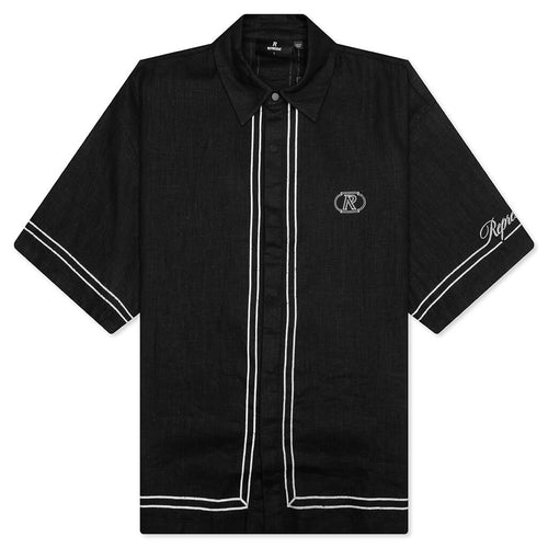 Border Shirt - Jet Black