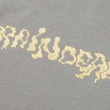 Embroidered L/S Football Shirt - Grey
