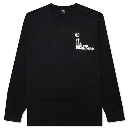 Fractal L/S Crewneck Sweatshirt - Black