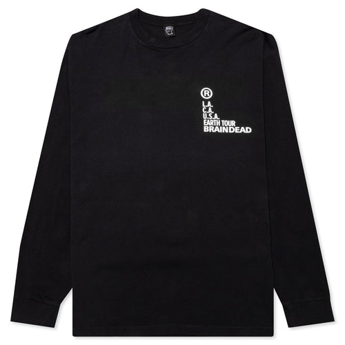 Fractal L/S Crewneck Sweatshirt - Black