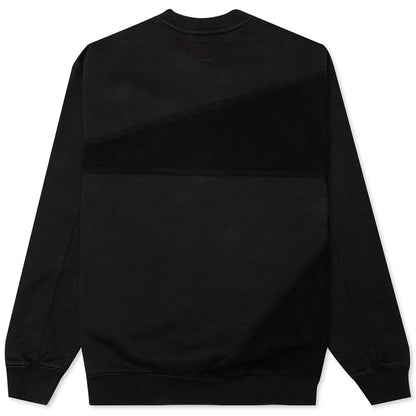 Sunflower Asymmetrical Paneled Crewneck - Black