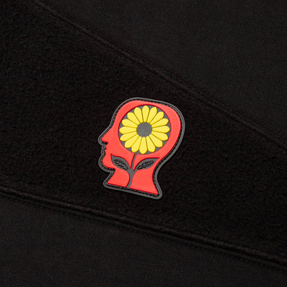 Sunflower Asymmetrical Paneled Crewneck - Black