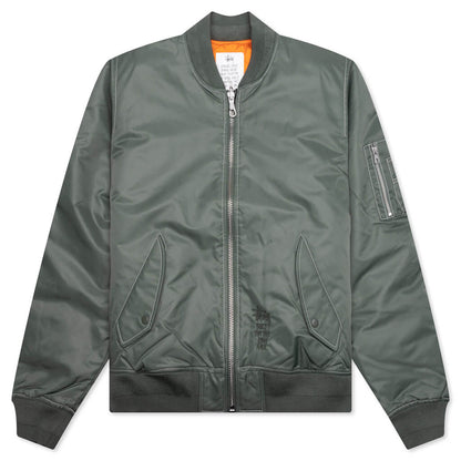 Built Bomber Jacket - Green