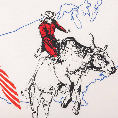 Bullrider USA Tee - Bone