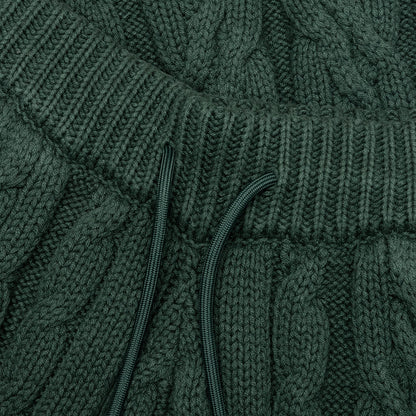 Cable Knit Pant - Green