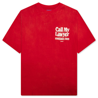 Call My Lawyer 3D T-Shirt - Candy Red
