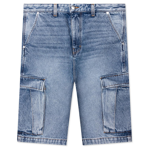 Cargo Denim Baggy Short - Bay Indigo