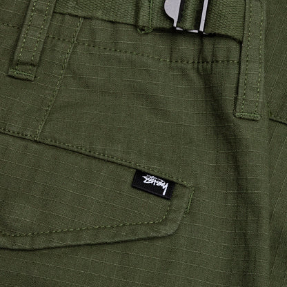 Cargo Ripstop Short - Olive Green