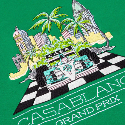 Finish Line Large Embroidered Sweatshirt - Green