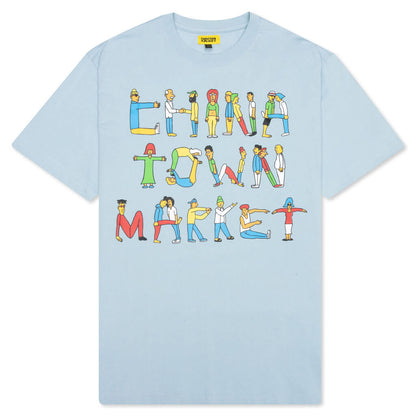 Chinatown City Aerobics Tee - Baby Blue