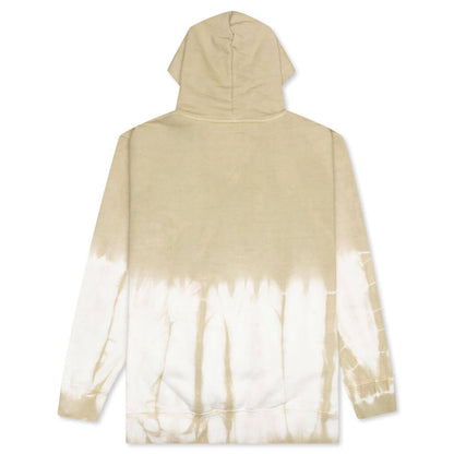 Chinatown Reverse Arc Tie-Dye Hoodie - Tan