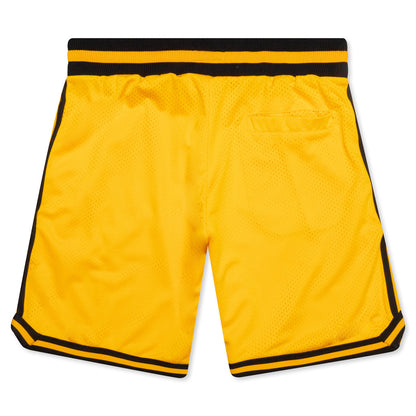 Chinatown Smiley Basketball Shorts - Yellow