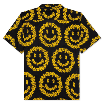 Chinatown Smiley Floral Shirt - Black