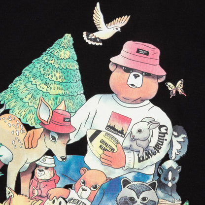 Chinatown Smiley Friends Tee - Black