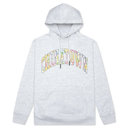 Chinatown Watercolor Arc Hoodie - Ash Gray