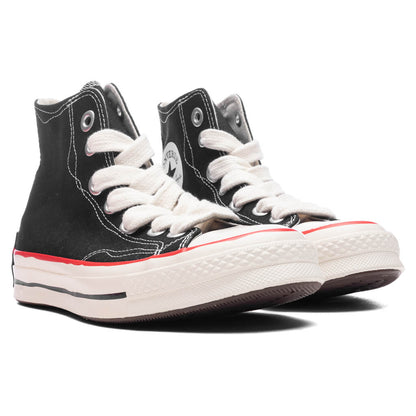 Chuck 70 Hi Sketch - Black/White/Red