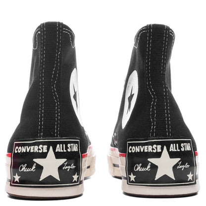 Chuck 70 Hi Sketch - Black/White/Red