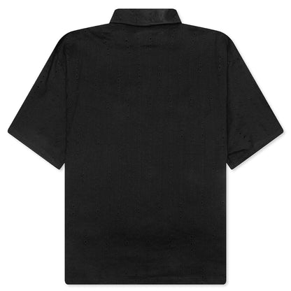 Clarity Woven Polo - Black