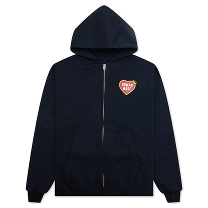 Classic Zip-Up Hoodie - Navy