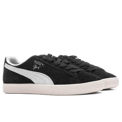 Clyde Hairy Suede - Black/Frosted Ivory