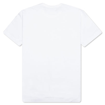Comme Des Garcons PLAY Little Black Heart T-Shirt - White