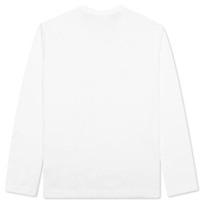 Comme Des Garcons SHIRT L/S Logo Tee - White