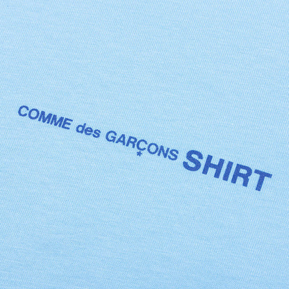 Comme Des Garcons SHIRT Logo L/S Tee - Blue