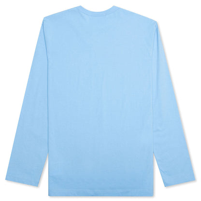 Comme Des Garcons SHIRT Logo L/S Tee - Blue