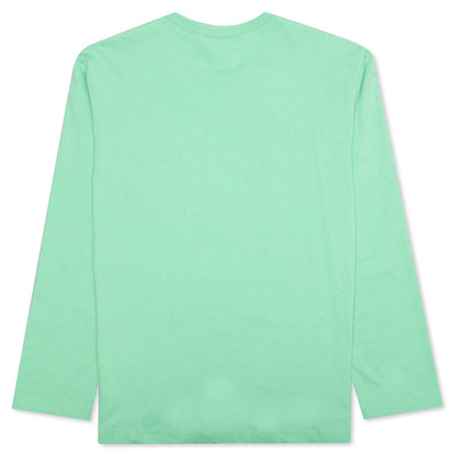 Comme Des Garcons SHIRT Logo L/S Tee - Green