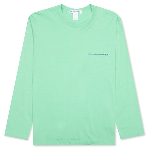 Comme Des Garcons SHIRT Logo L/S Tee - Green