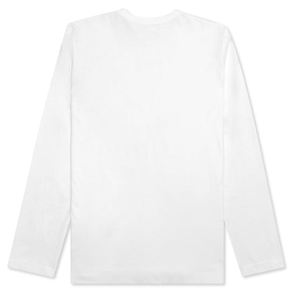 Comme Des Garcons SHIRT Logo L/S Tee - White