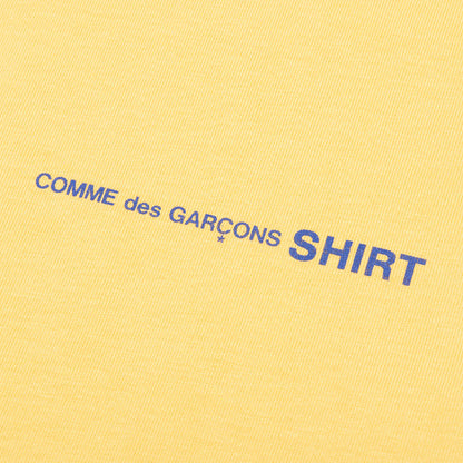 Comme Des Garcons SHIRT Logo L/S Tee - Yellow