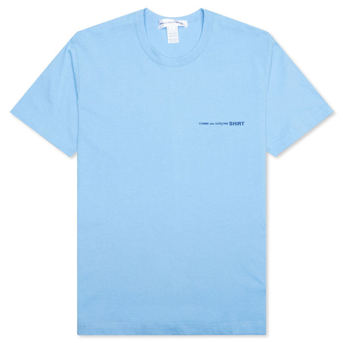 Comme Des Garcons SHIRT Logo S/S Tee - Blue