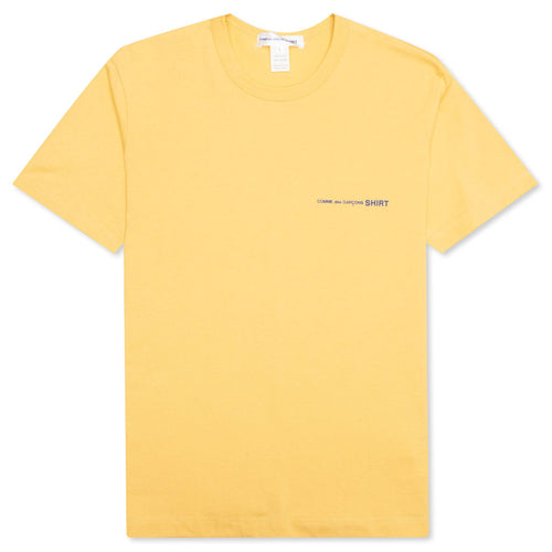 Comme Des Garcons SHIRT Logo S/S Tee - Yellow