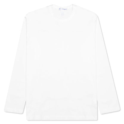 Comme Des Garcons SHIRT Rear Logo L/S Tee - White