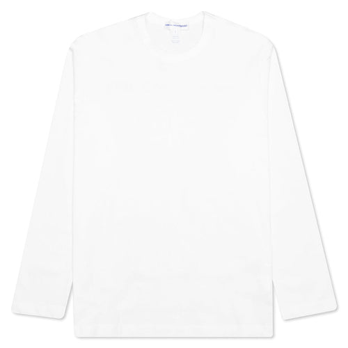 Comme Des Garcons SHIRT Rear Logo L/S Tee - White