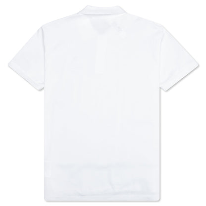 Little Red Heart Polo Shirt - White