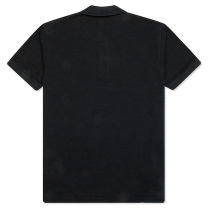 Little Red Heart Polo Shirt - Black