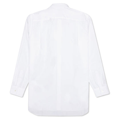 Small Black Heart Button Down - White