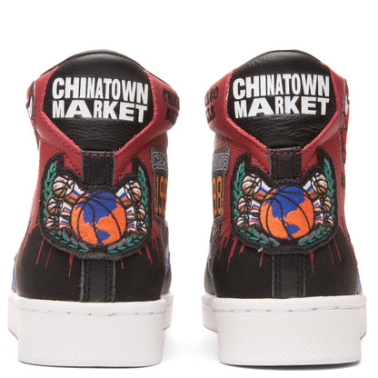 Converse x Chinatown Market Pro Leather Hi - Garnet/Black/Hyper Royal