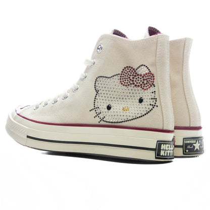 Converse x Hello Kitty Chuck Taylor 70 with Swarovski Crystals - Egret/Sporty Berry/Black