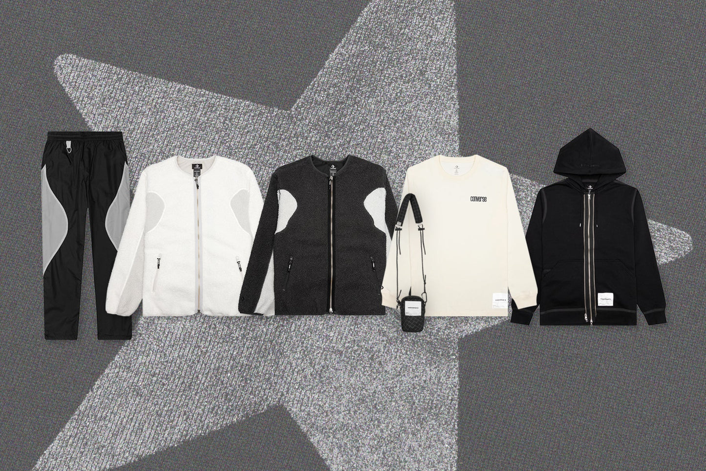 Converse x Slam Jam Sherpa Jacket - Black/Grey