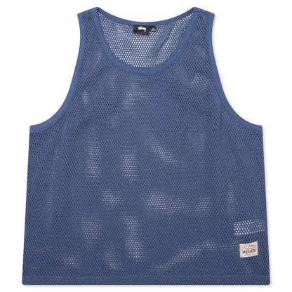 Cotton Big Mesh Tank - Navy