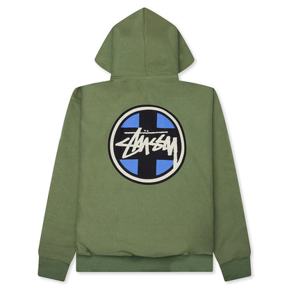 Cross Dot Hoodie - Olive