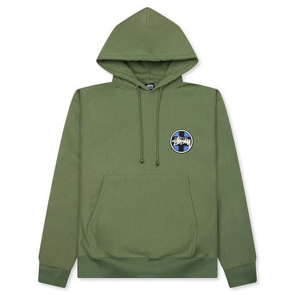 Cross Dot Hoodie - Olive